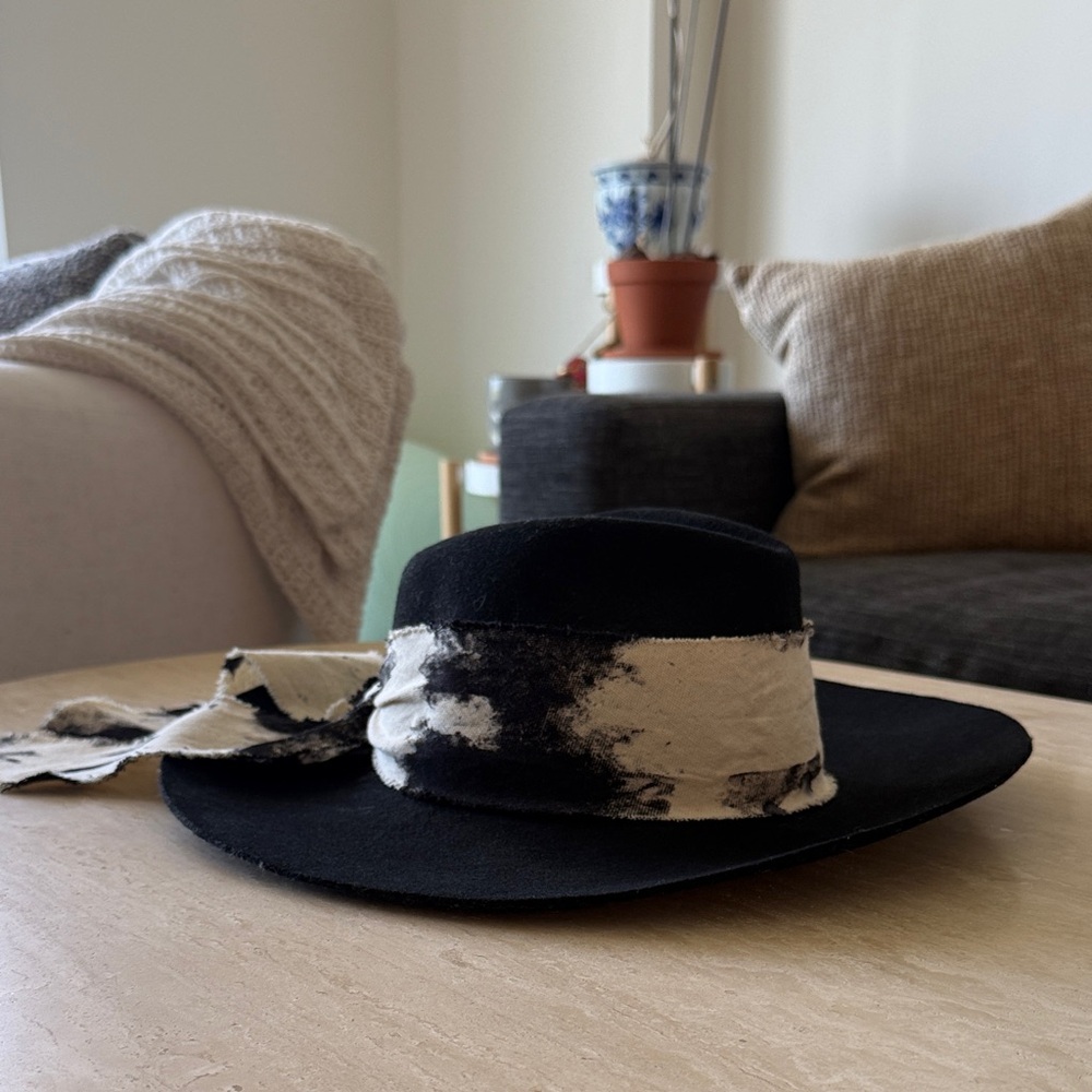 Elegant Black and White Women's Hat